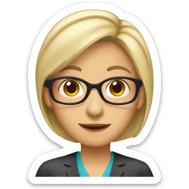 a female teacher  sticker