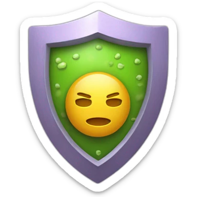 immune system shield sticker