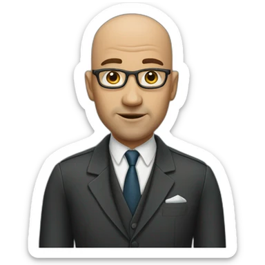 bald-boss sticker