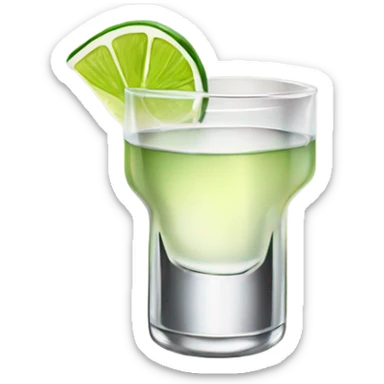Shot of tequila sticker