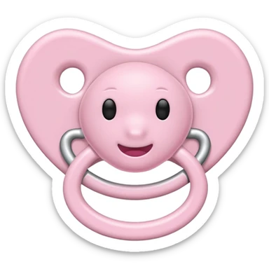 Light pink pacifier sticker