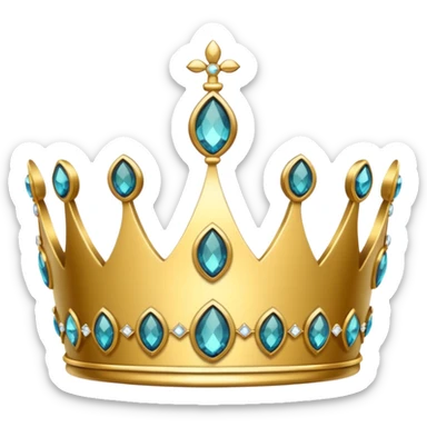 Expensive royal shiny tiara sticker