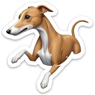 Greyhound swimming  sticker