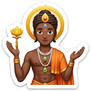 Lord Vishnu Murthy sticker