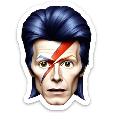David bowie as Ziggy stardust sticker