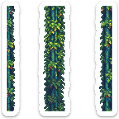 jungle vines wrapped around tree sticker