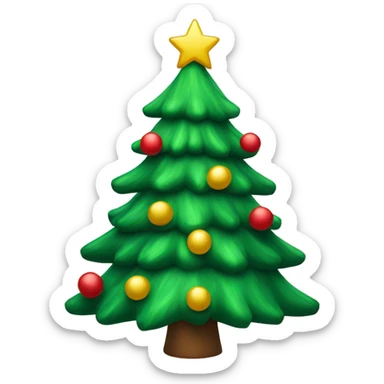 Christmas tree sticker