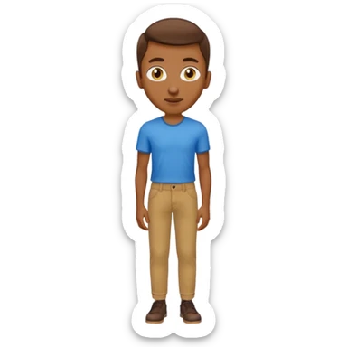 Make a kitchen sponge have brown pants and blue eyes a yellow skinny nose sticker