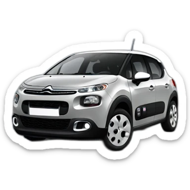 grey citroen c3 2023 sticker