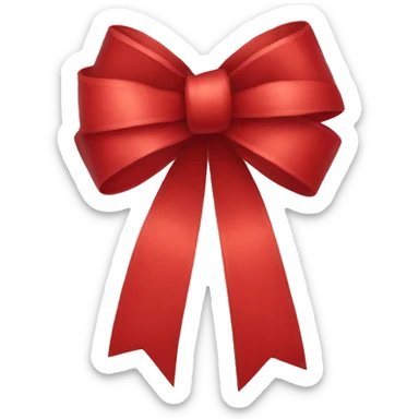 red bow sticker