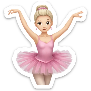 Ballerina above 40 years woman sticker