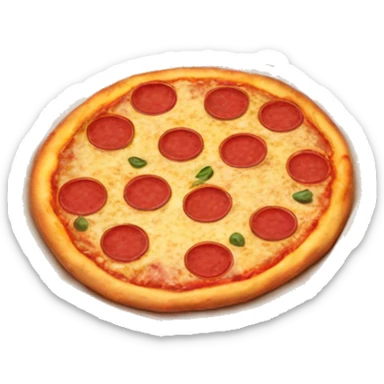 Pizza in a pizza box sticker