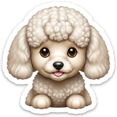 toy poodle sticker