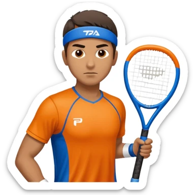 padel player latino sticker