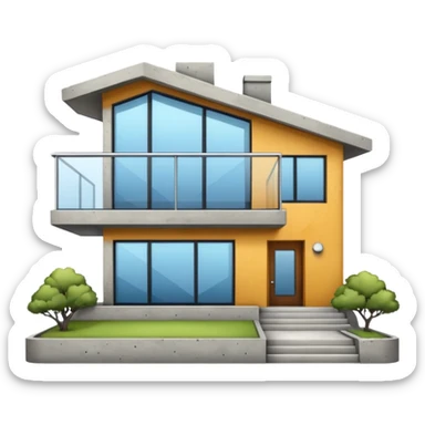 Casa en bienes y raices sticker