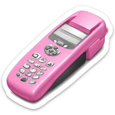 Pink y2K flip phone sticker