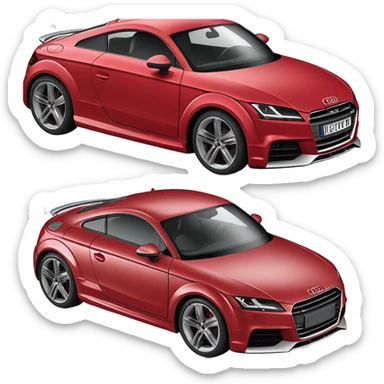 Audi tt s line red sticker