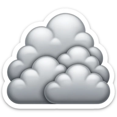 snowy weather clouds sticker