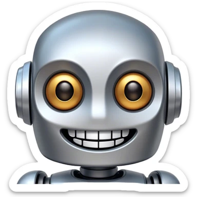 Big Smile Robot sticker