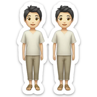 japanese boy sticker