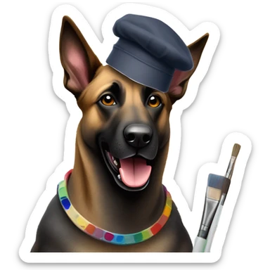 malinois artist sticker