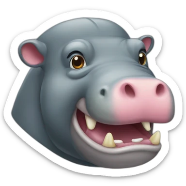 Hippopotame sticker