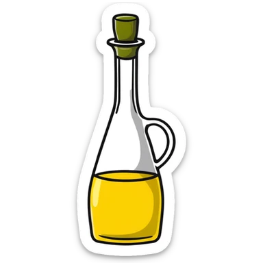 Olive oil bottle, Mediterranean anti-inflammatory ingredient sticker