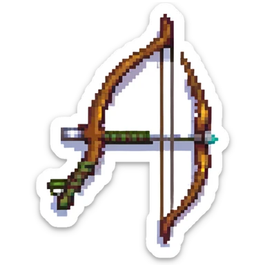 bow and arrow weapon from zelda sticker