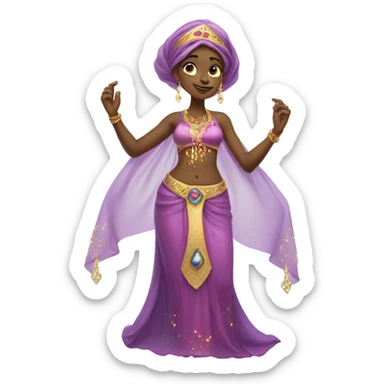 full body female genie emoji sticker