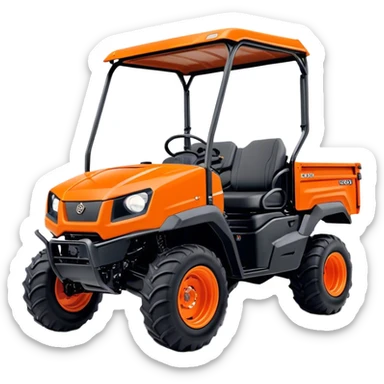Farm Utility Vehicle (UTV) - Kubota RTV-XG850 (Model Year: 2021) (Iconic colour: Orange) sticker