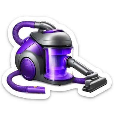 streamlined purple dyson handheld vacuum cleaner sticker