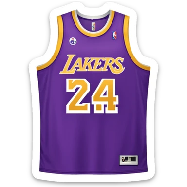 los angeles lakers jersey sticker