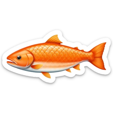 Salmon fish, less details sticker