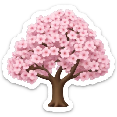 sakura tree sticker