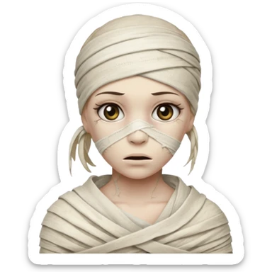 mummy girl sticker