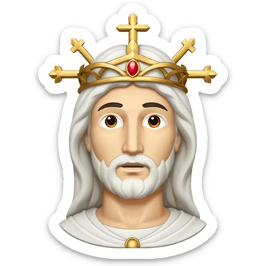 Cristo de la concordia todos blanco  sticker