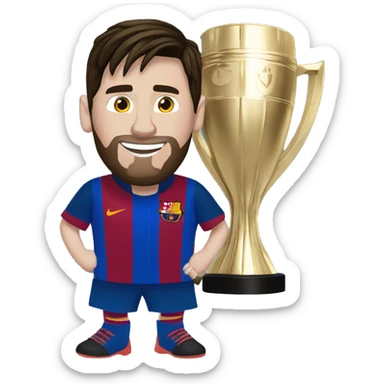 Messi con la copa  sticker