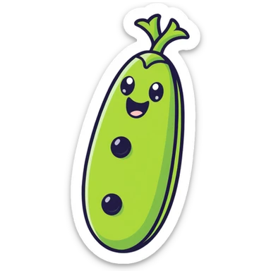 Screaming peas in pod sticker