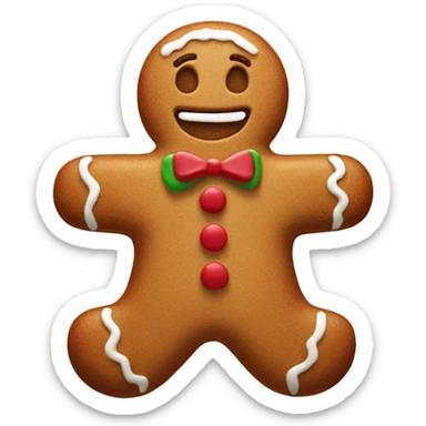 Gingerbread man  sticker
