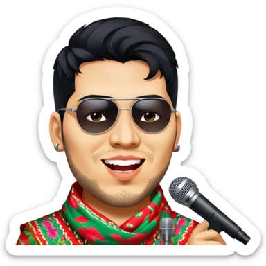 Colorful Singer sticker