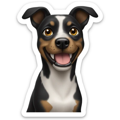 Perro negro chiwuawua sticker