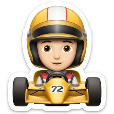 Formula racer sticker