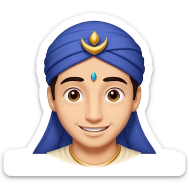 Alladin face only cute face young face sticker