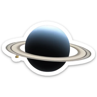 eclipse and saturn sticker