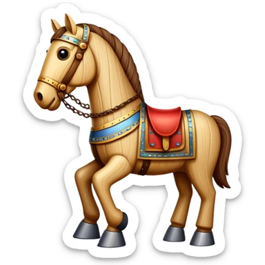Make a Trojan horse sticker