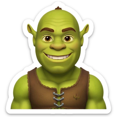 shrek gigachad sticker