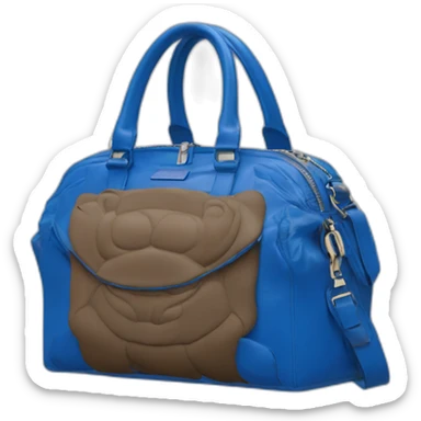 The blue bison balenciaga bag sticker