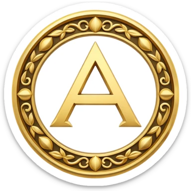 create an alpha and omega symbol sticker