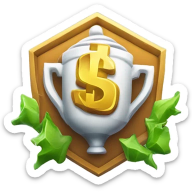 make a fortnite victory royale emoji with a 100 dollars on it saying cash cup winner sticker