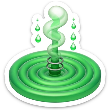 poisonous gas, isometric sticker